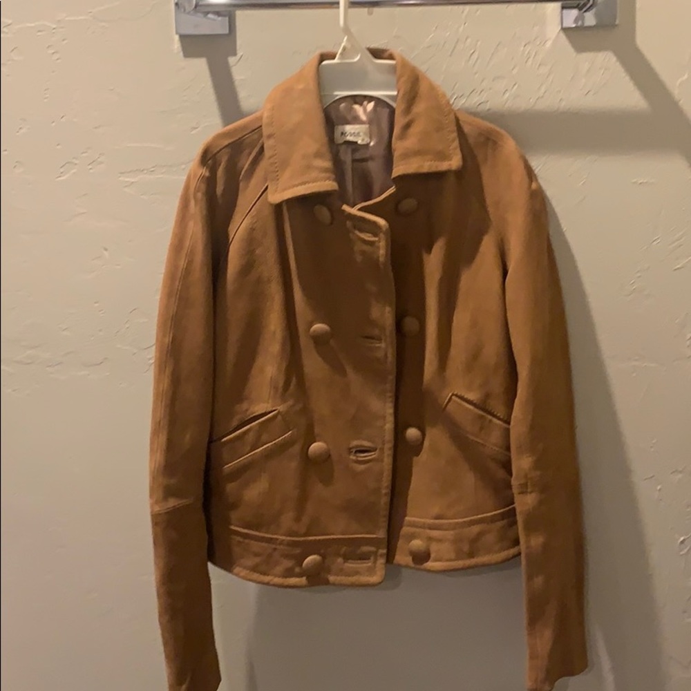 Fossil Brown Leather Jacket